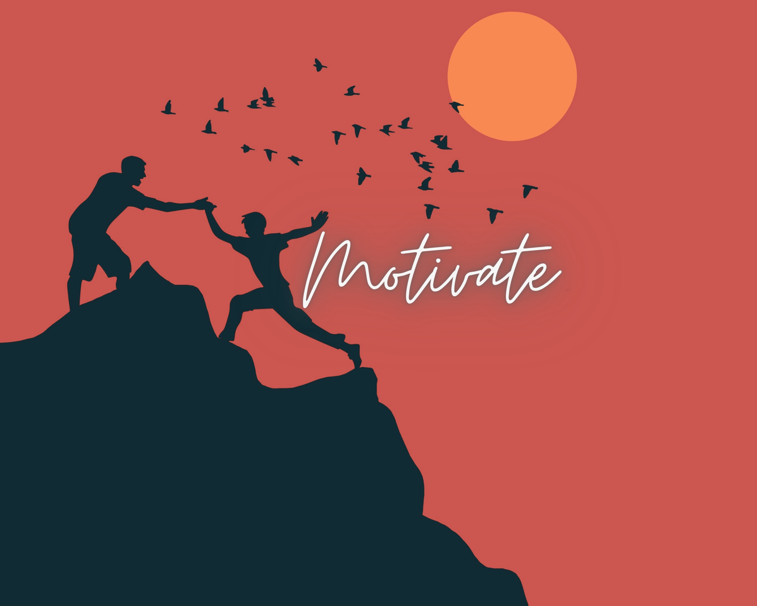 Motivation climbing a mountain